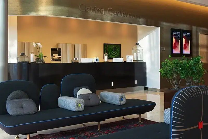 konferens Clarion hotel Arlanda Airport lobby