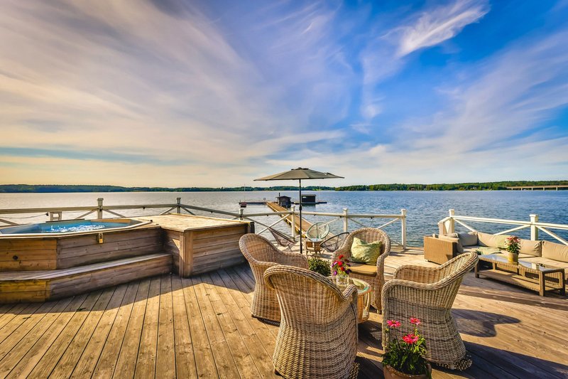 Krägga Herrgård konferens lounge på bryggan