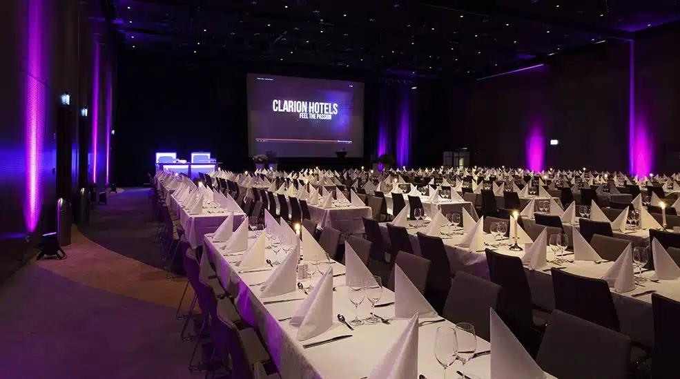 konferens Clarion hotel Arlanda Airport dinner