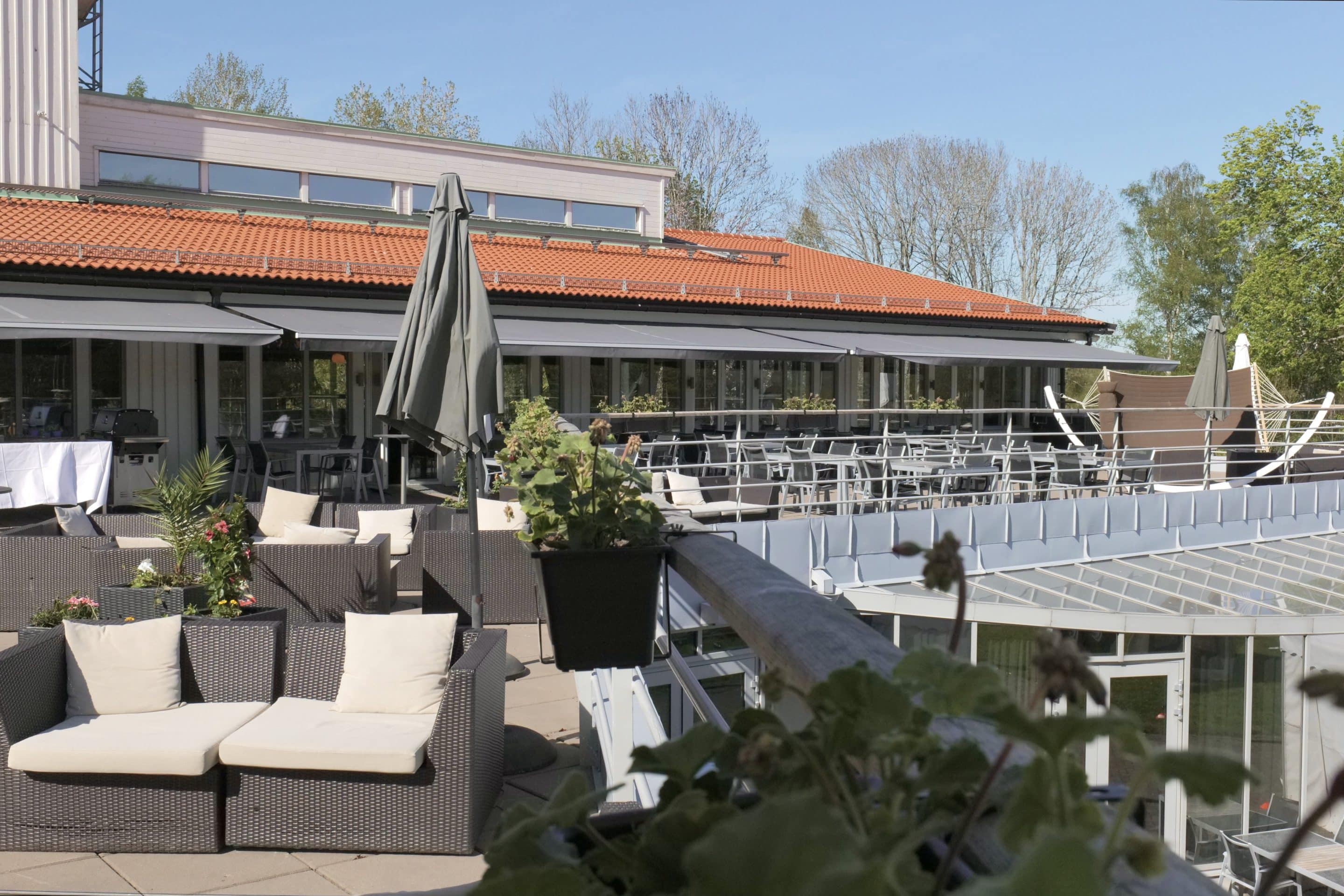 Aronsborg Facade - The terrace