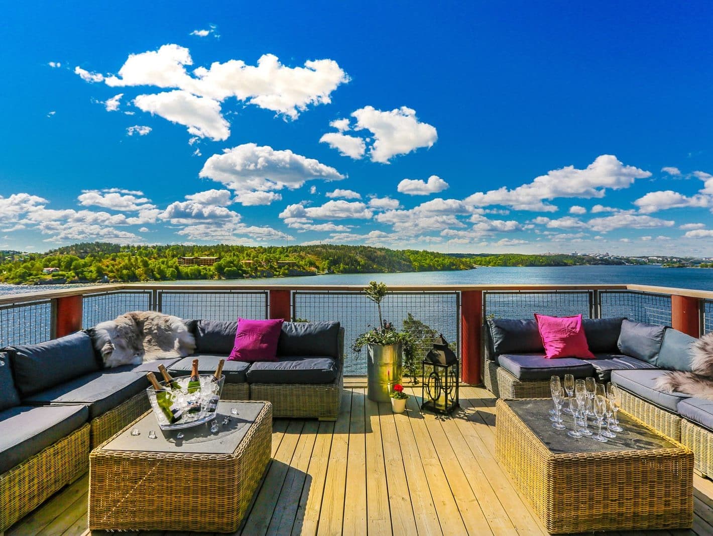 Högberga Gård lounge på Terrassen Lidingö