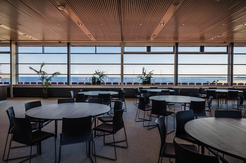 Hotel Skansen restaurang med utsikt