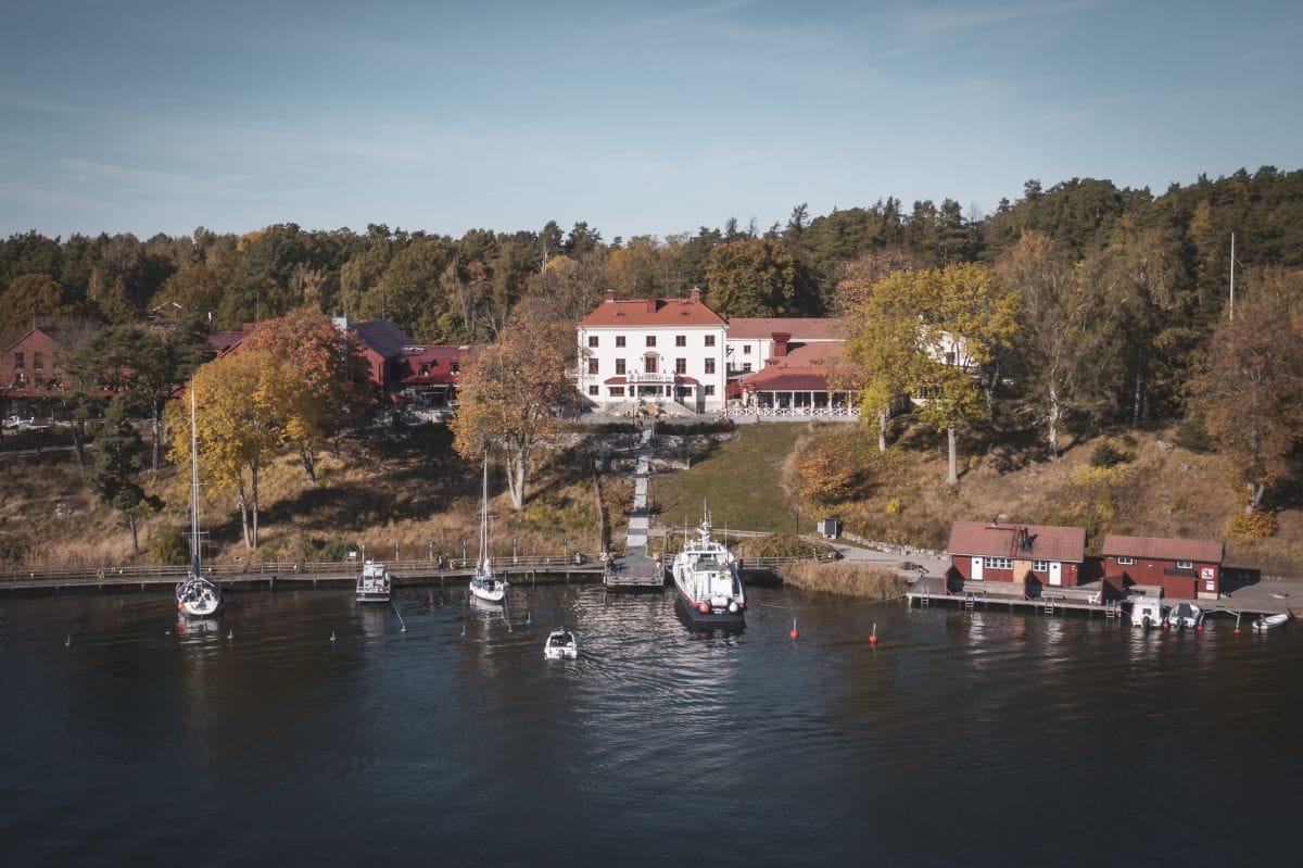 konferens södra Stockholm Smådalarö Gård Hotell & Spa vy från vattner