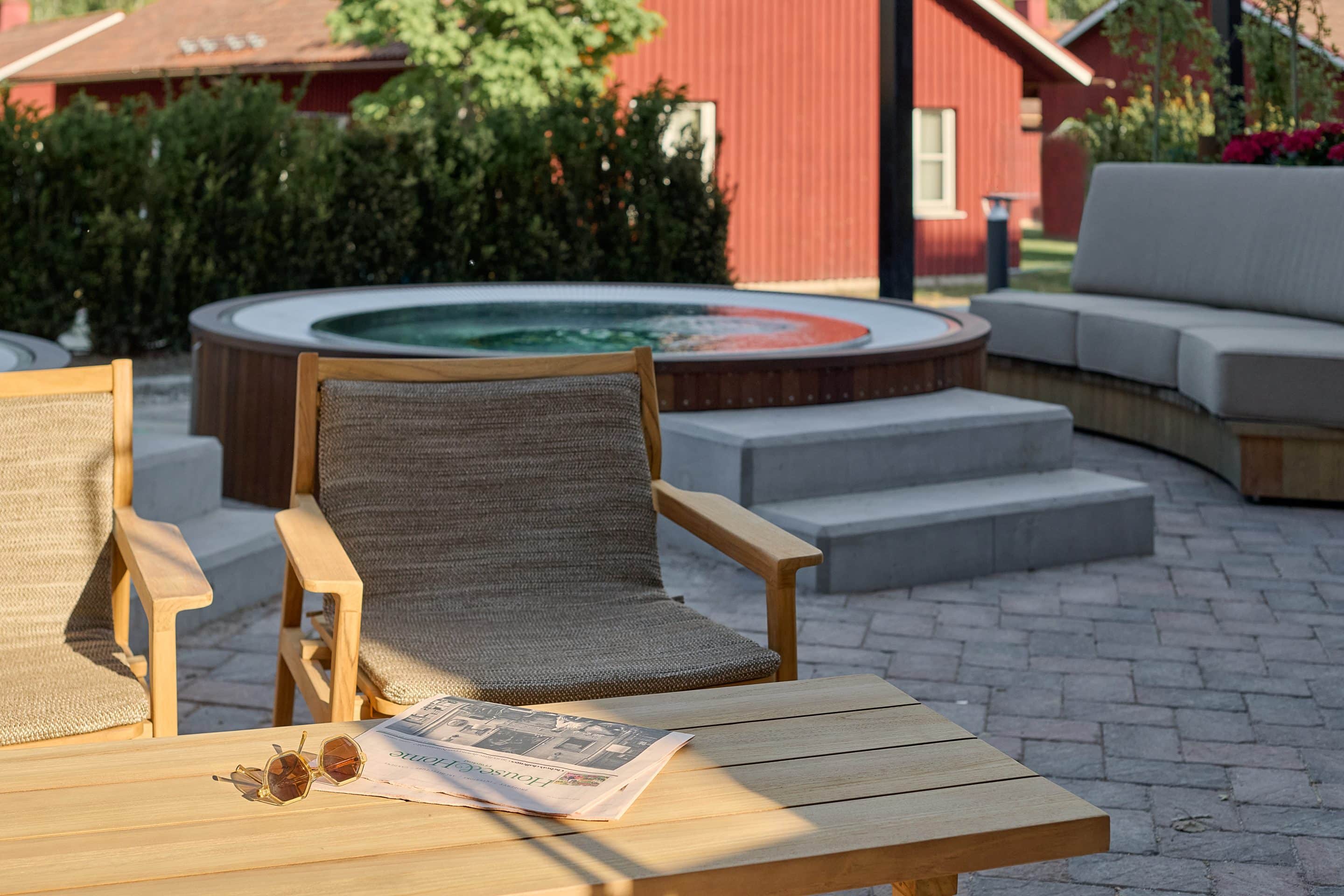 Högbo Brukshotell & Spa Växthusmiddag spabad