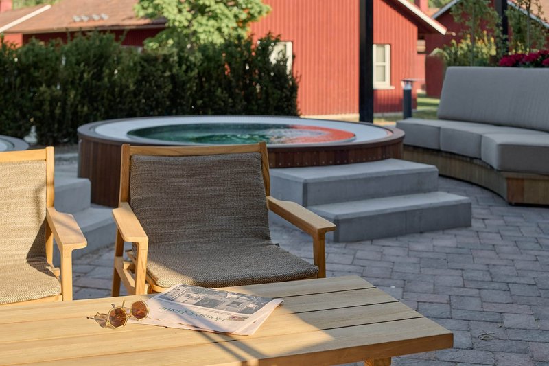 Högbo Brukshotell & Spa Växthusmiddag spabad