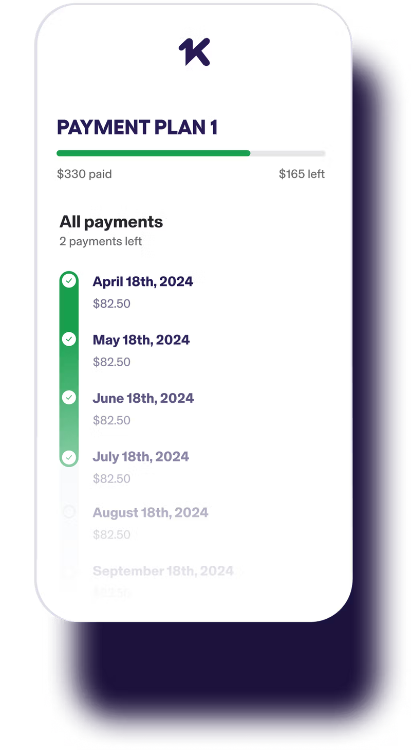 Track your payments