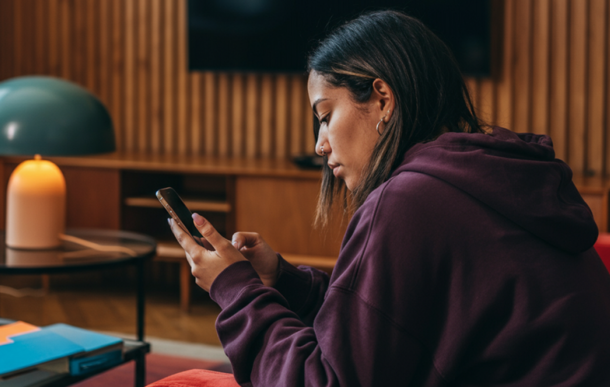Woman Checking Out The Best Cash Advance Apps in Canada