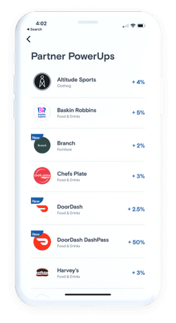 KOHO App Screen - Reward Partners