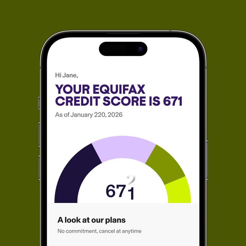 Your Equifax score