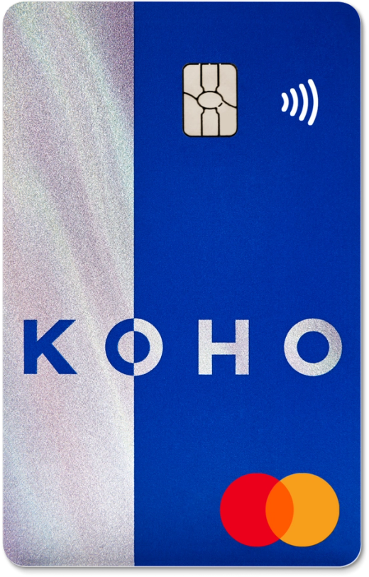 Mastercard KOHO prépayée rechargeable