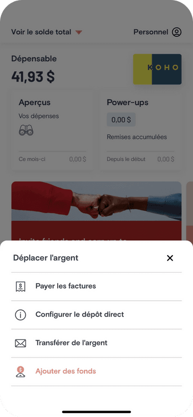 Déplacer de l'argent