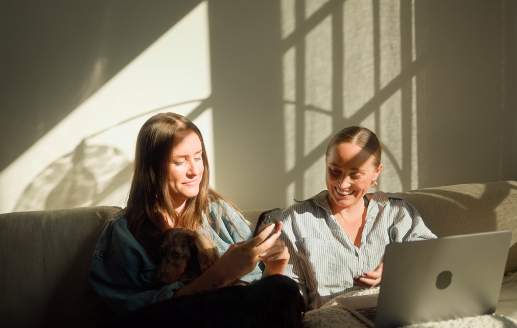 two people researching more about Canada PRO deposit