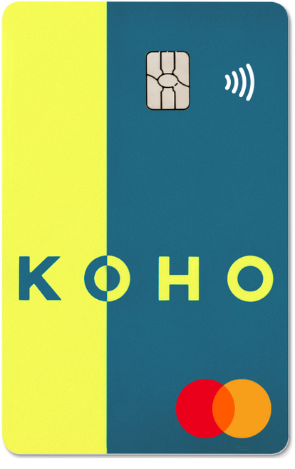 Carte de crédit prépayée KOHO Mastercard