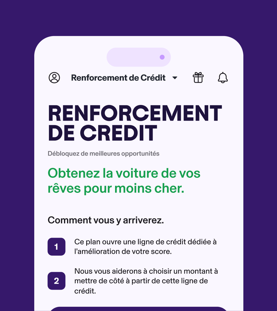 Renforcement de crédit