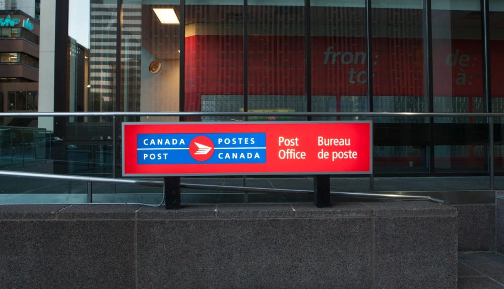Canada post sign