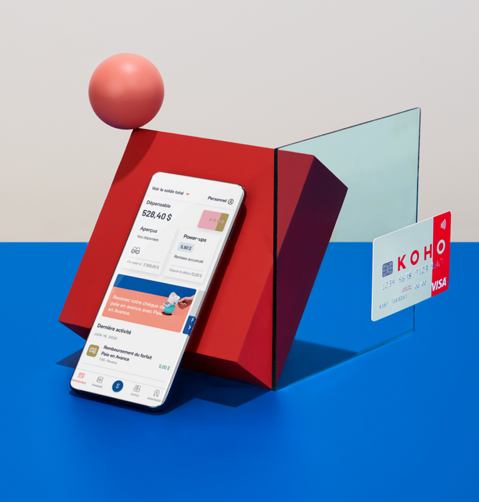 KOHO Visa prépayée Carte & App Money Management
