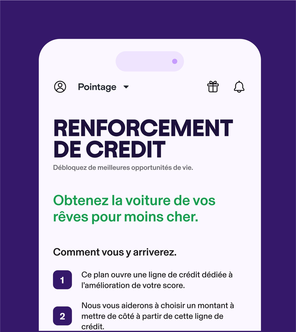 Renforcement de credit