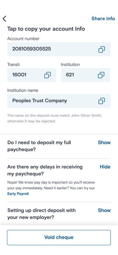 Set Up Direct Deposit