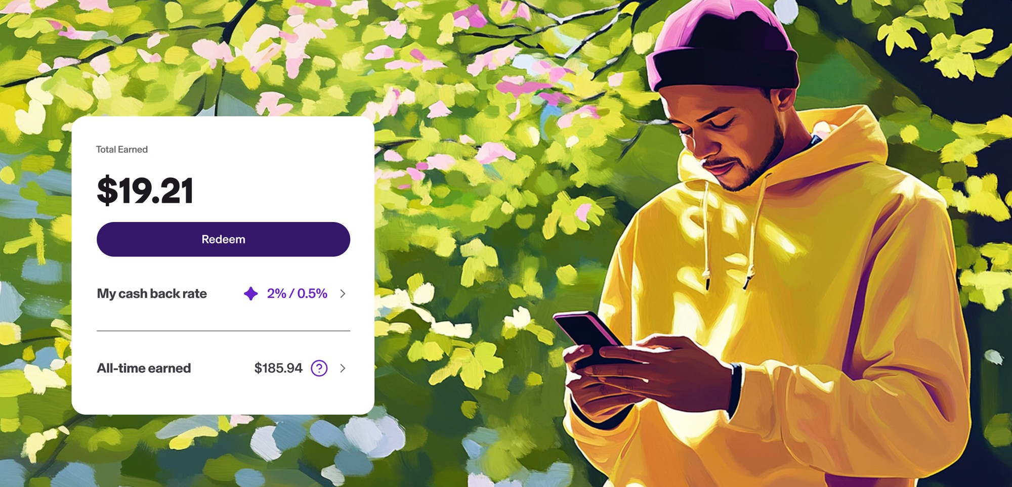 My cash back rate: 2% / 0.5%