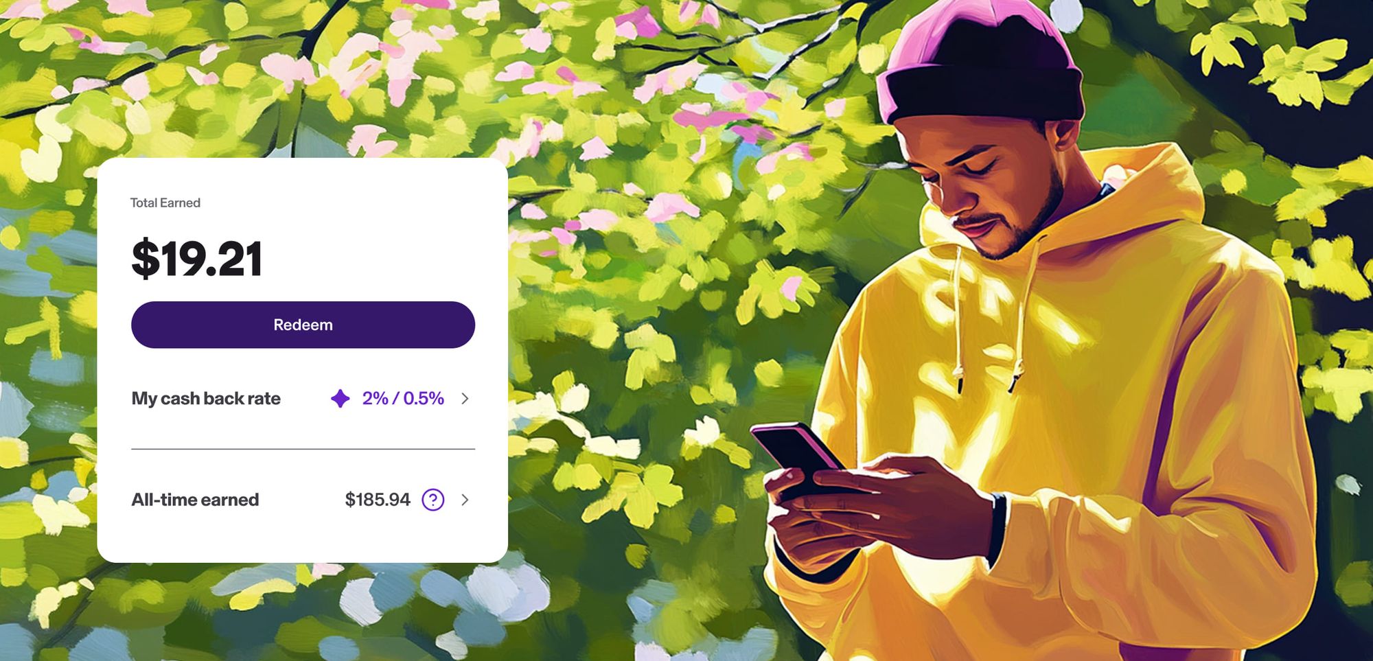 My cash back rate: 2% / 0.5%