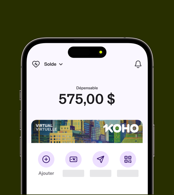 Solde du compte KOHO