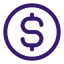 Icône de signe dollar