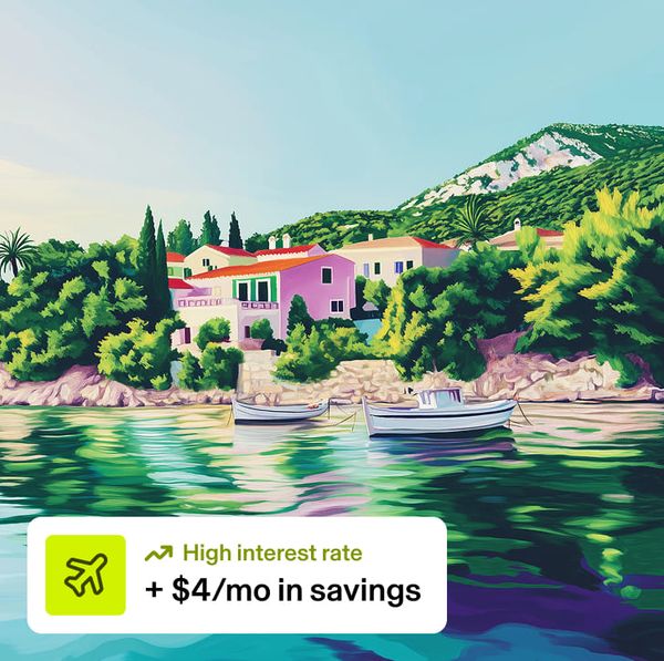 High interest rate +4/mo in savings