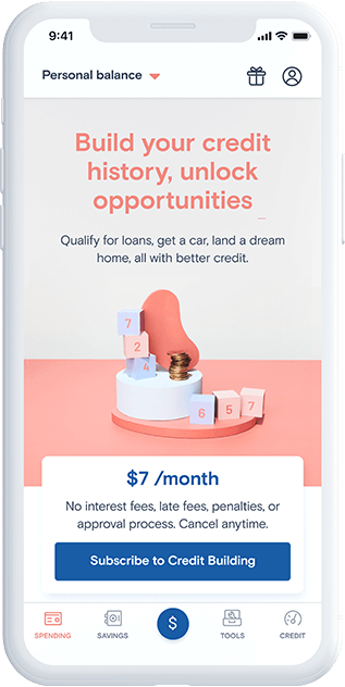 Credit Building App Screen