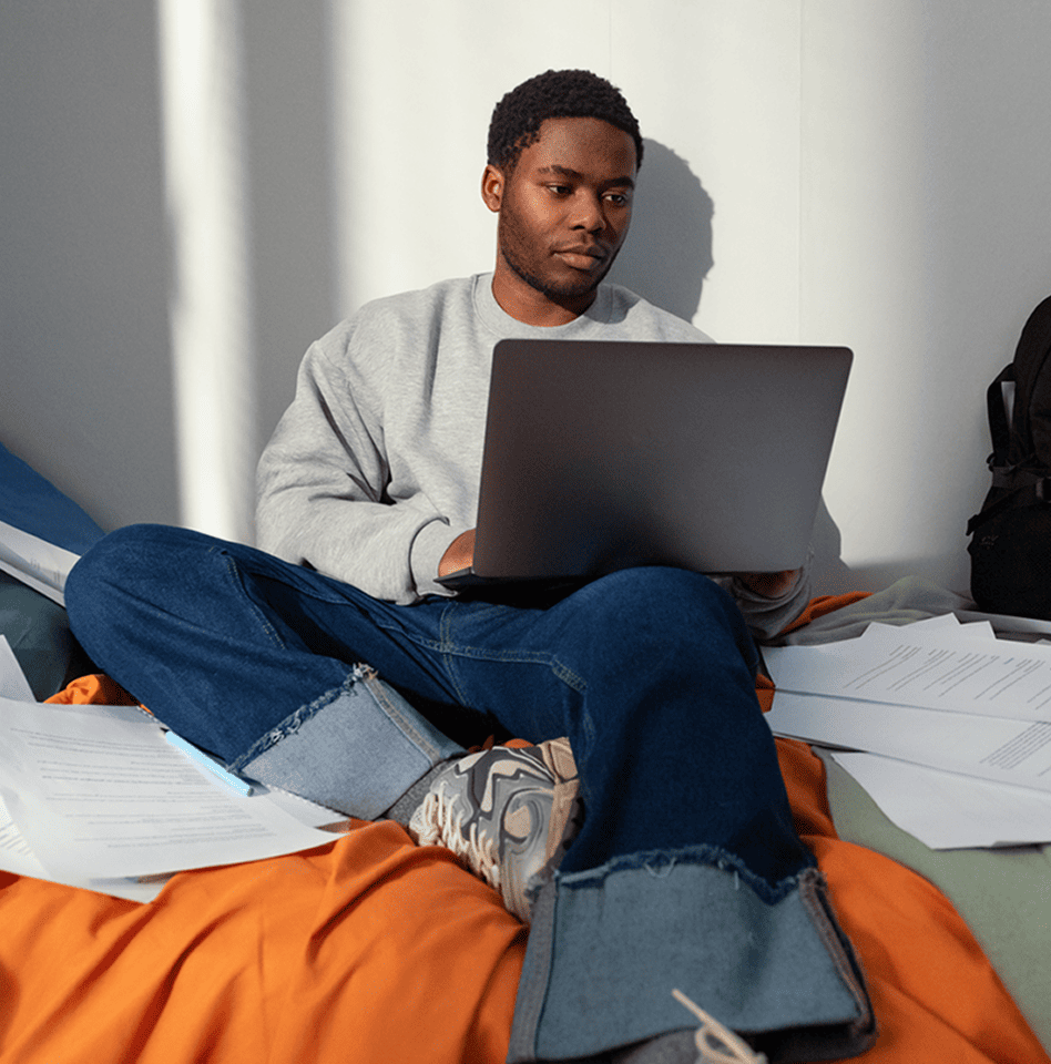 Man on laptop