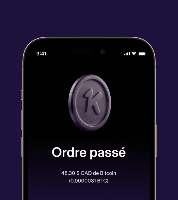 Écran de négociation crypto