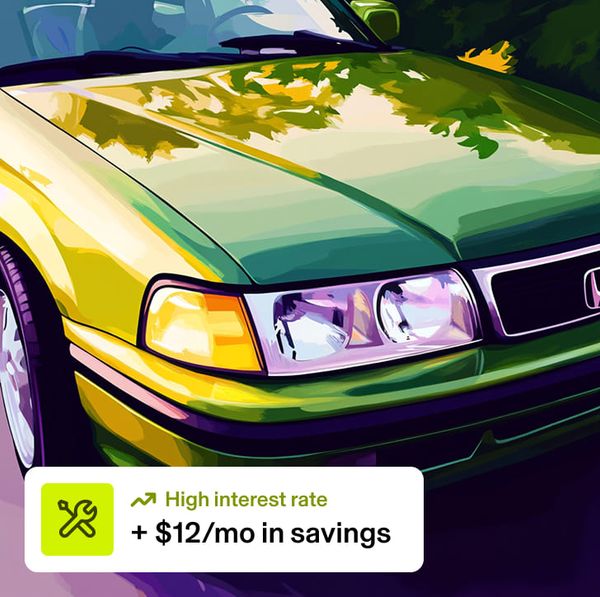 High interest rate +12/mo in savings