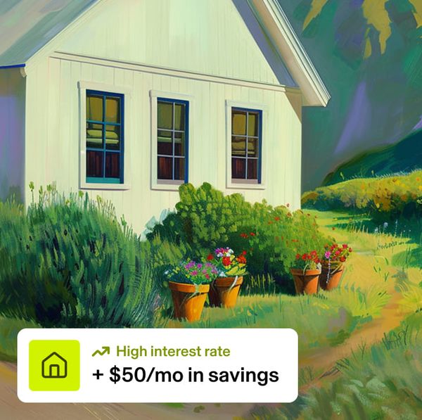 High interest rate +$50/mo in savings