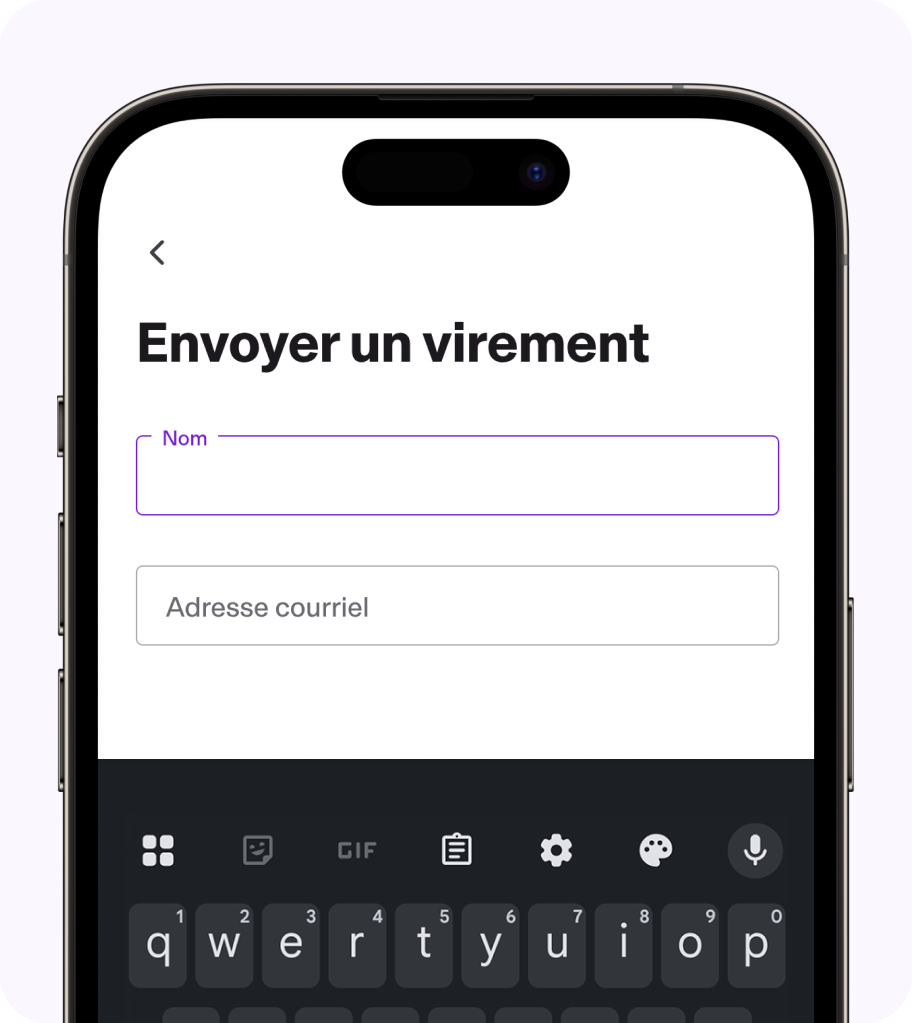 Envoyer un virement