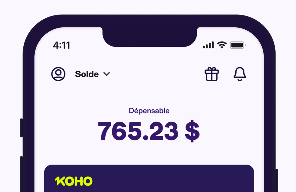 KOHO app - Spendable