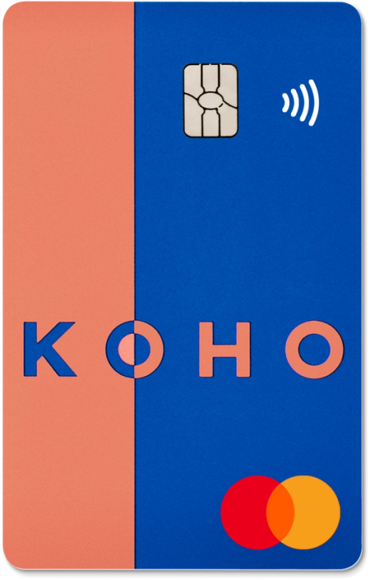reloadable prepaid KOHO Mastercard
