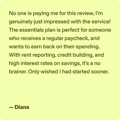 Diana testimonial