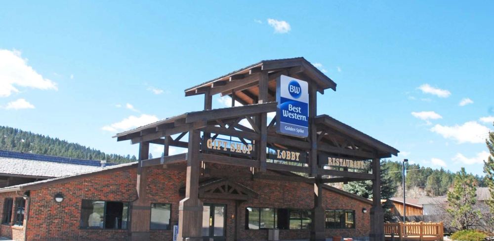 Best Western Golden Spike on our Mickelson Trail bike tour