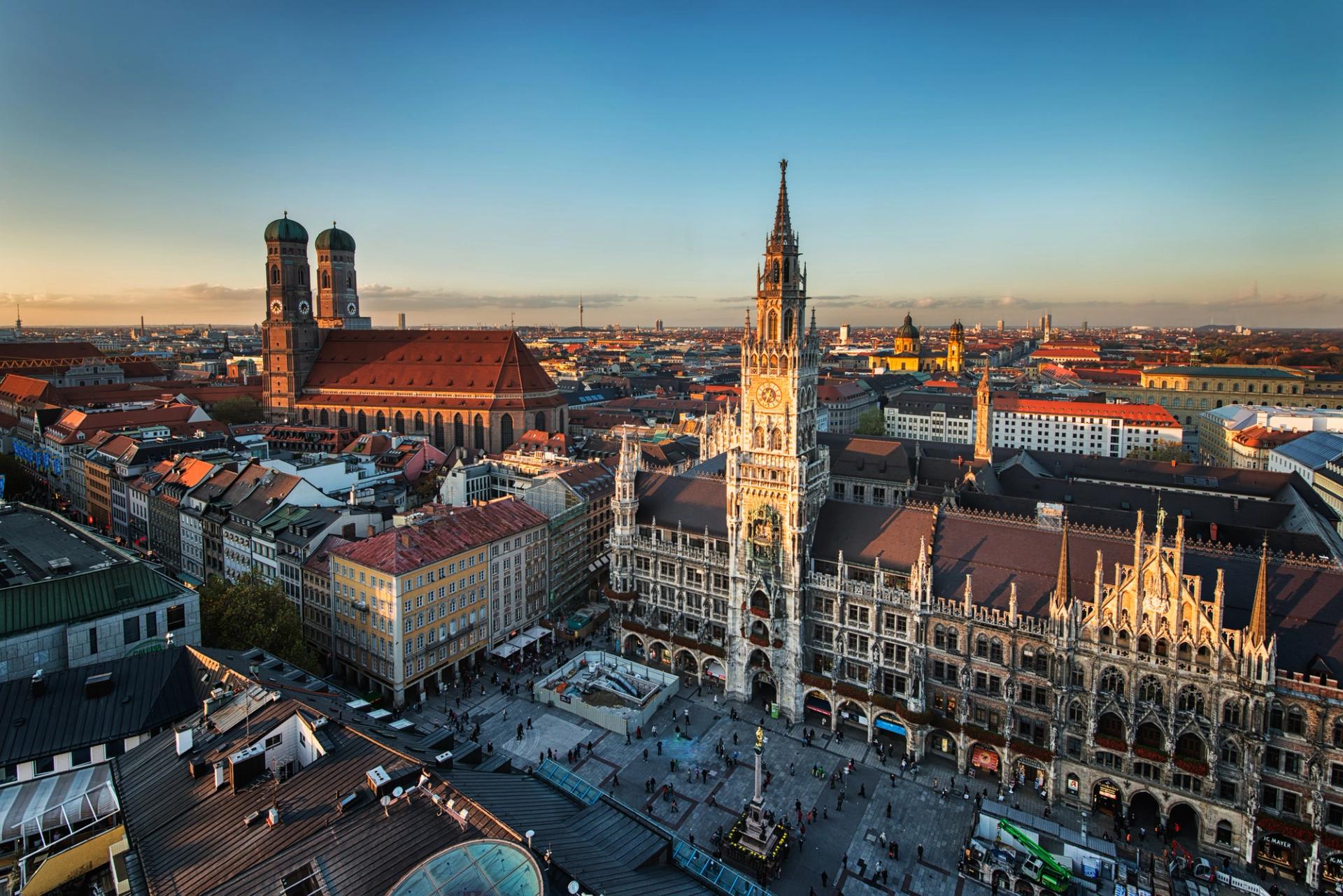 Aerial view of Munich, Germany