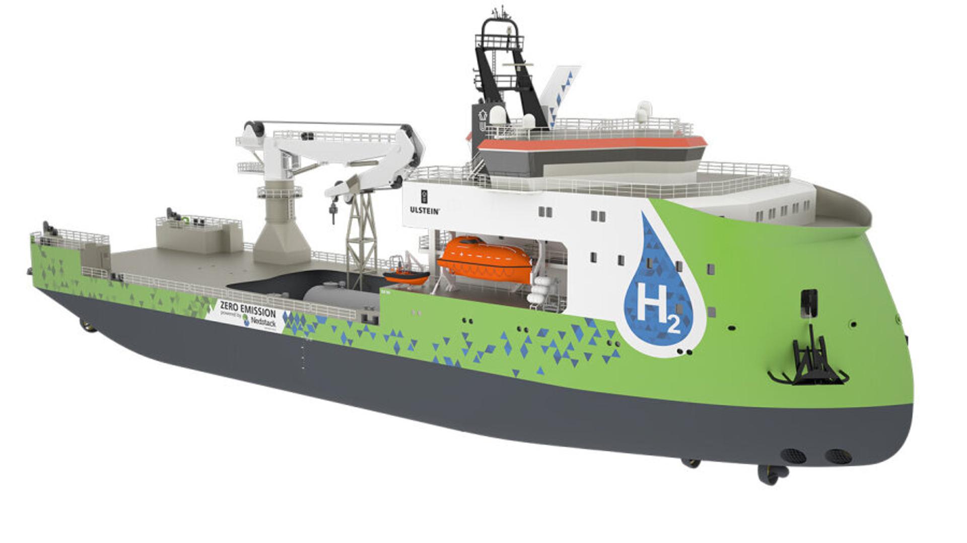 Hydrogen powered vessel