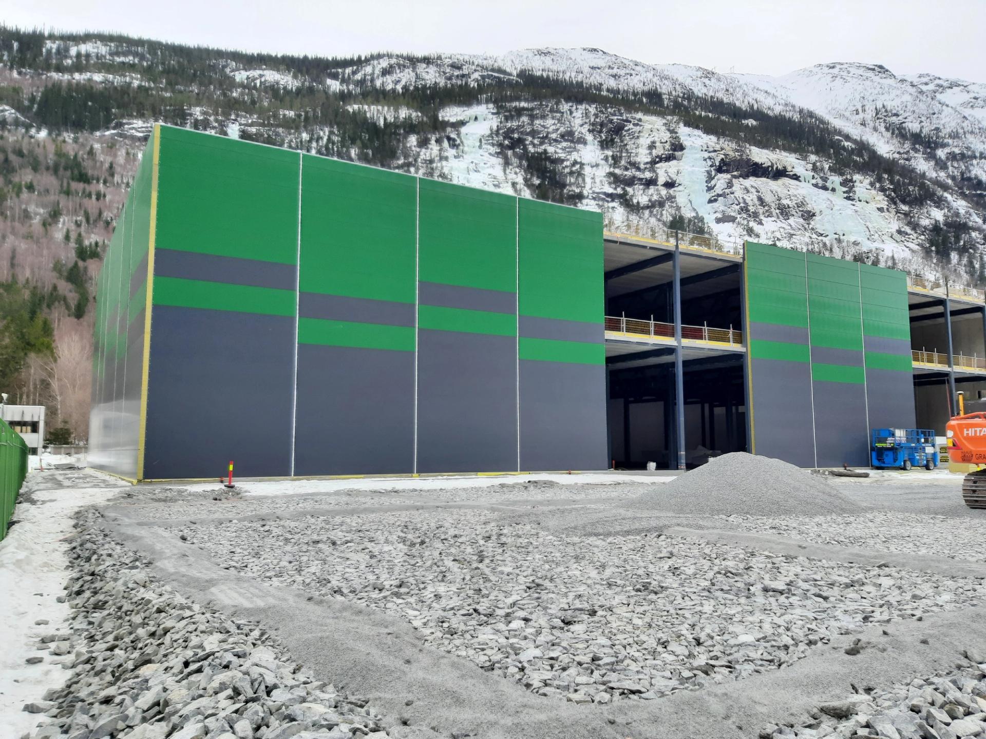 Photo of a data centre under construction