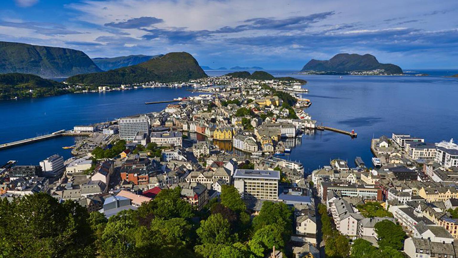 Overview norwegian city