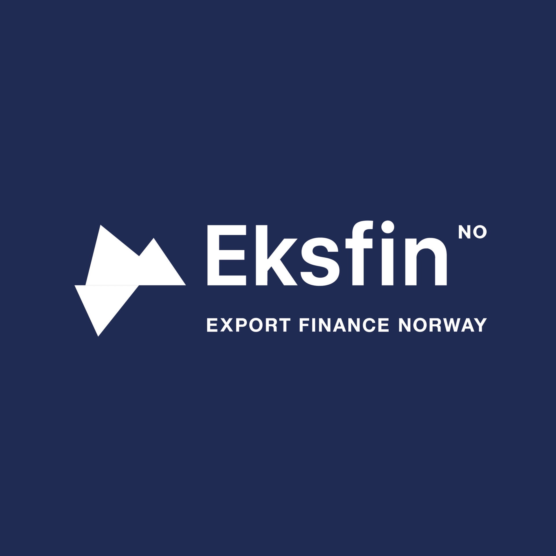 Eksfin white logo