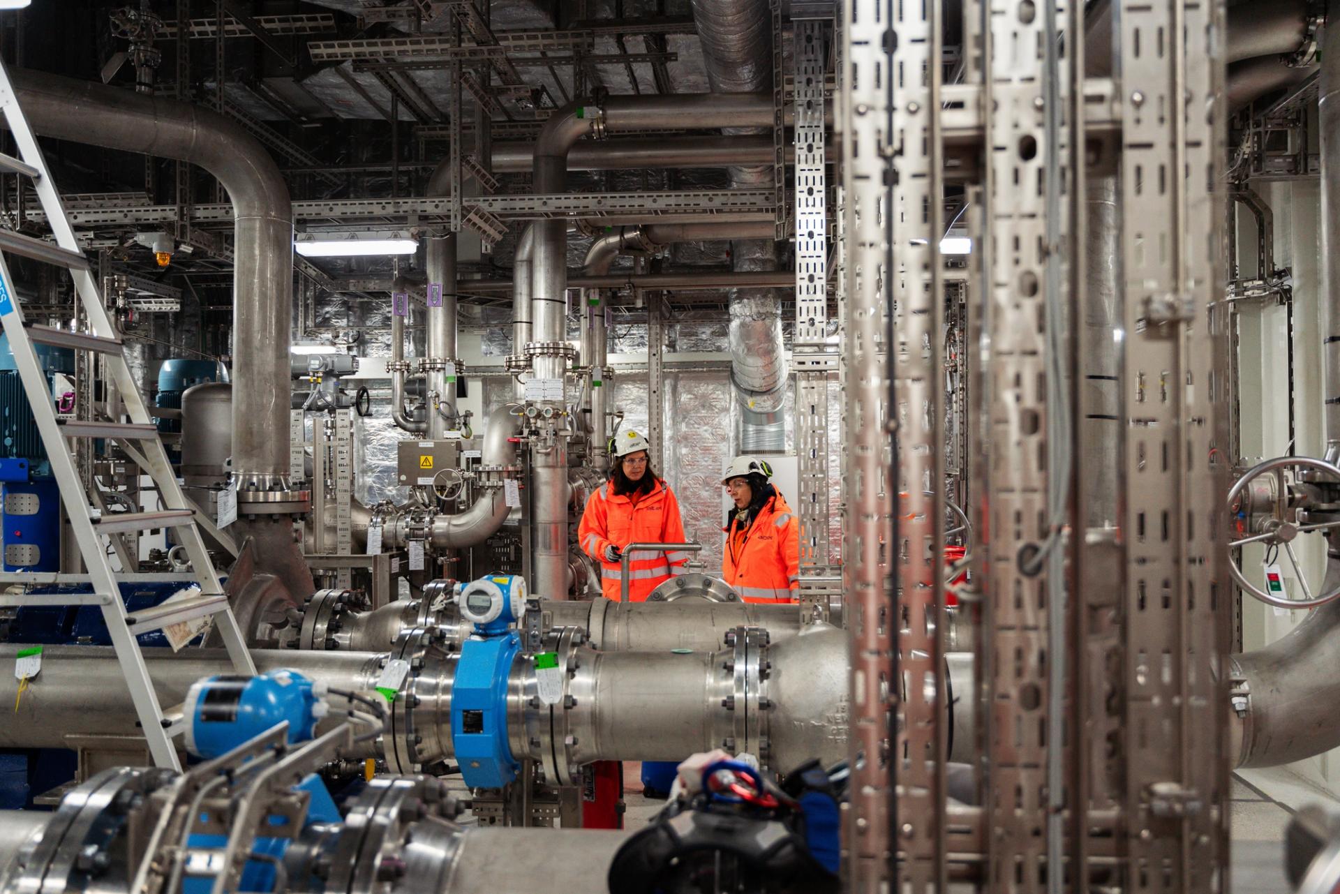 Inside Dogger Bank C substation at Aibel in Haugesund, Norway