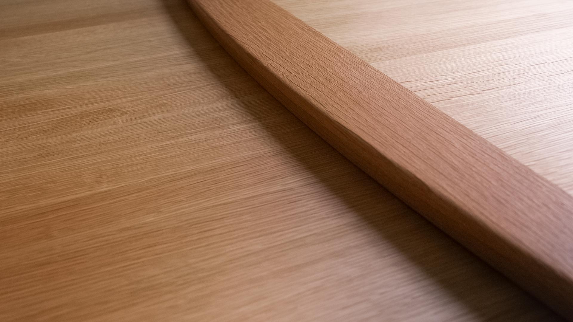 Smooth wooden tabletop