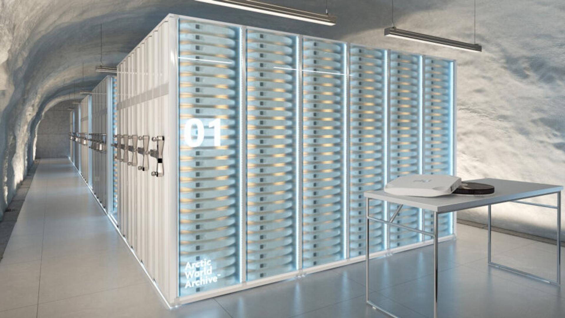 Servers inside data centre