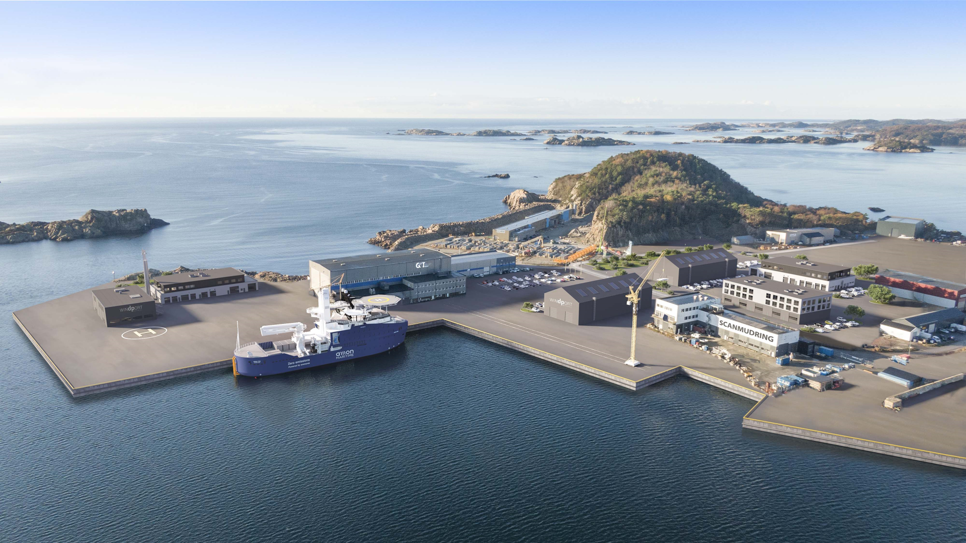 Windport Gismeroya location in Norway
