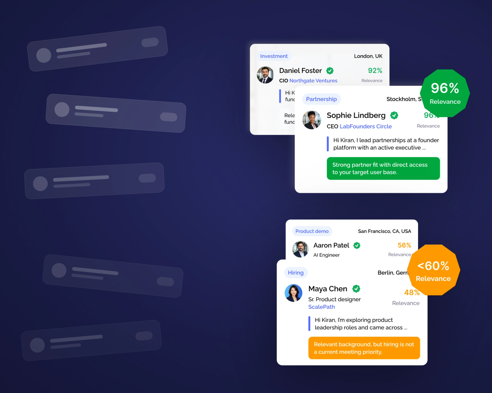 screenshots of chats