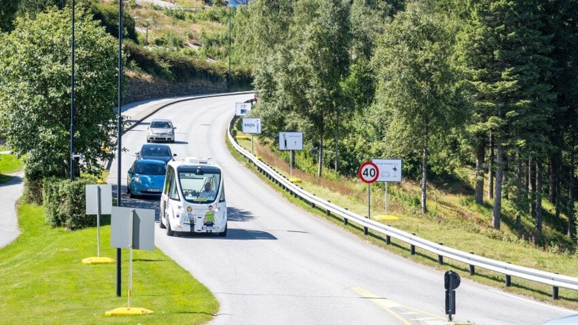 Cars driving on road