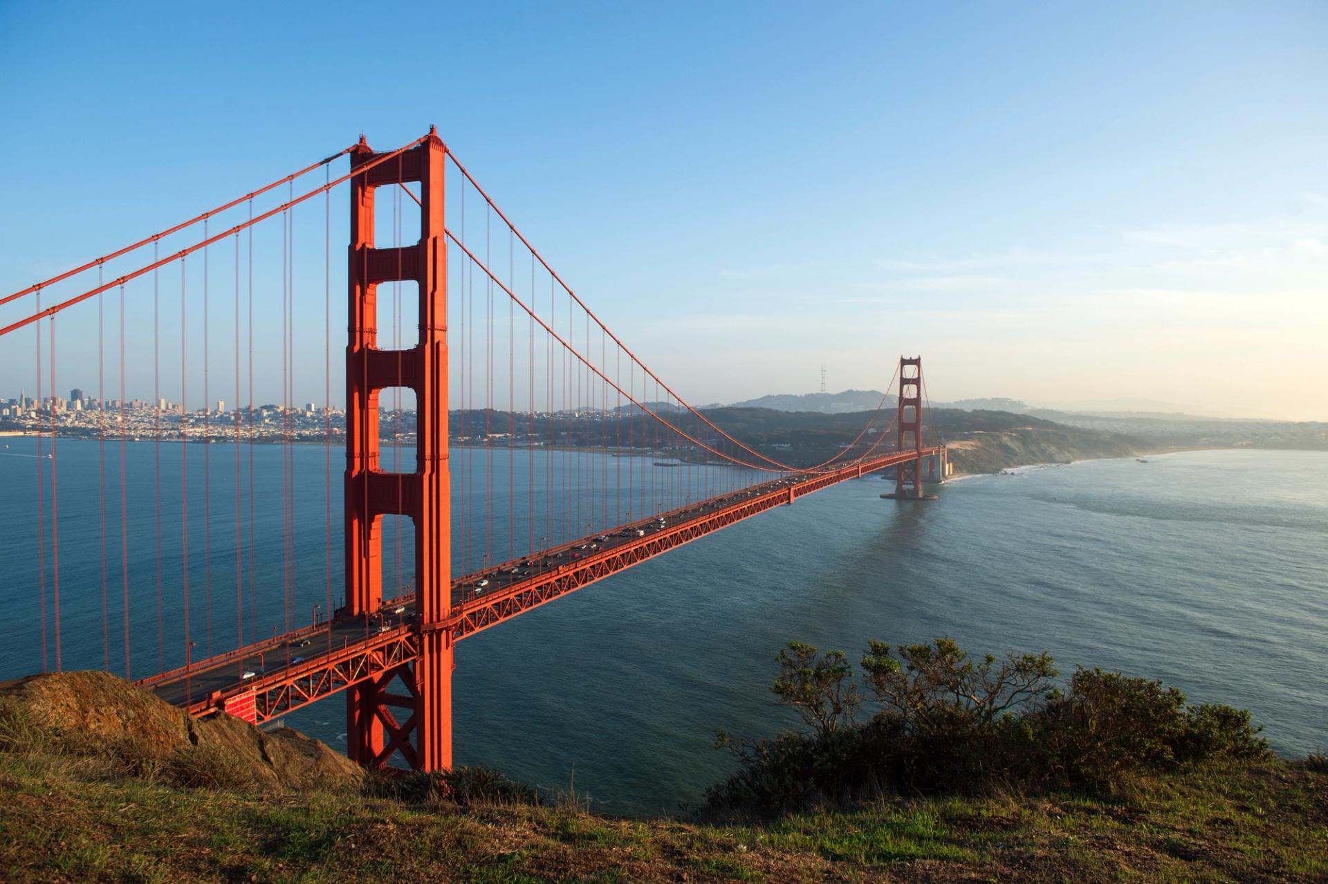Aerial view of the Golden Gate Bridge