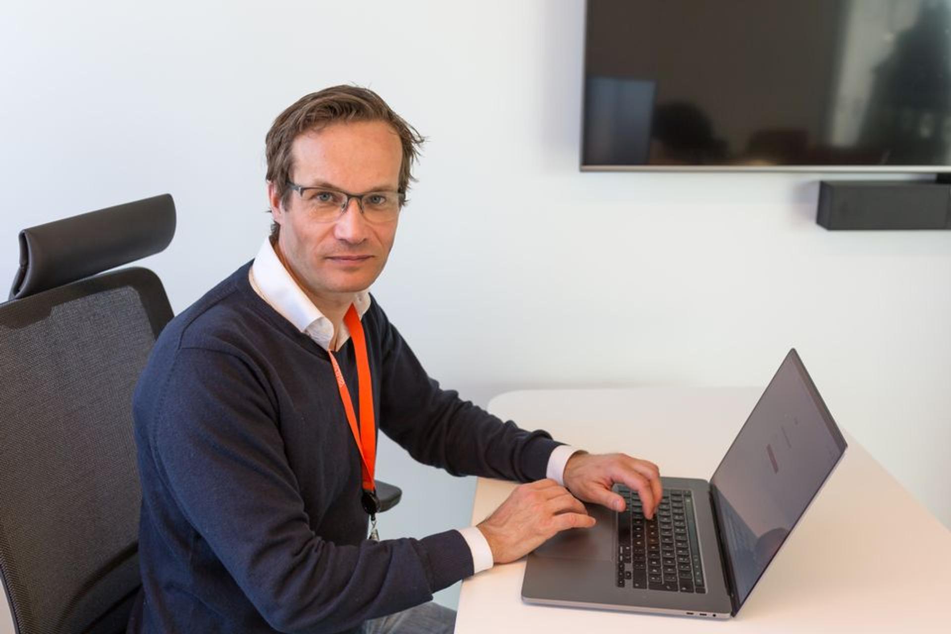 Einar Martin Aandahl, the CEO and co-founder of Ledidi.